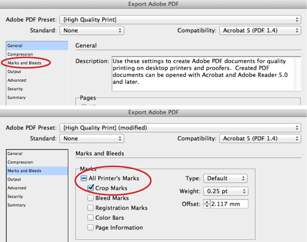 What are crop marks and why would you want to print them?